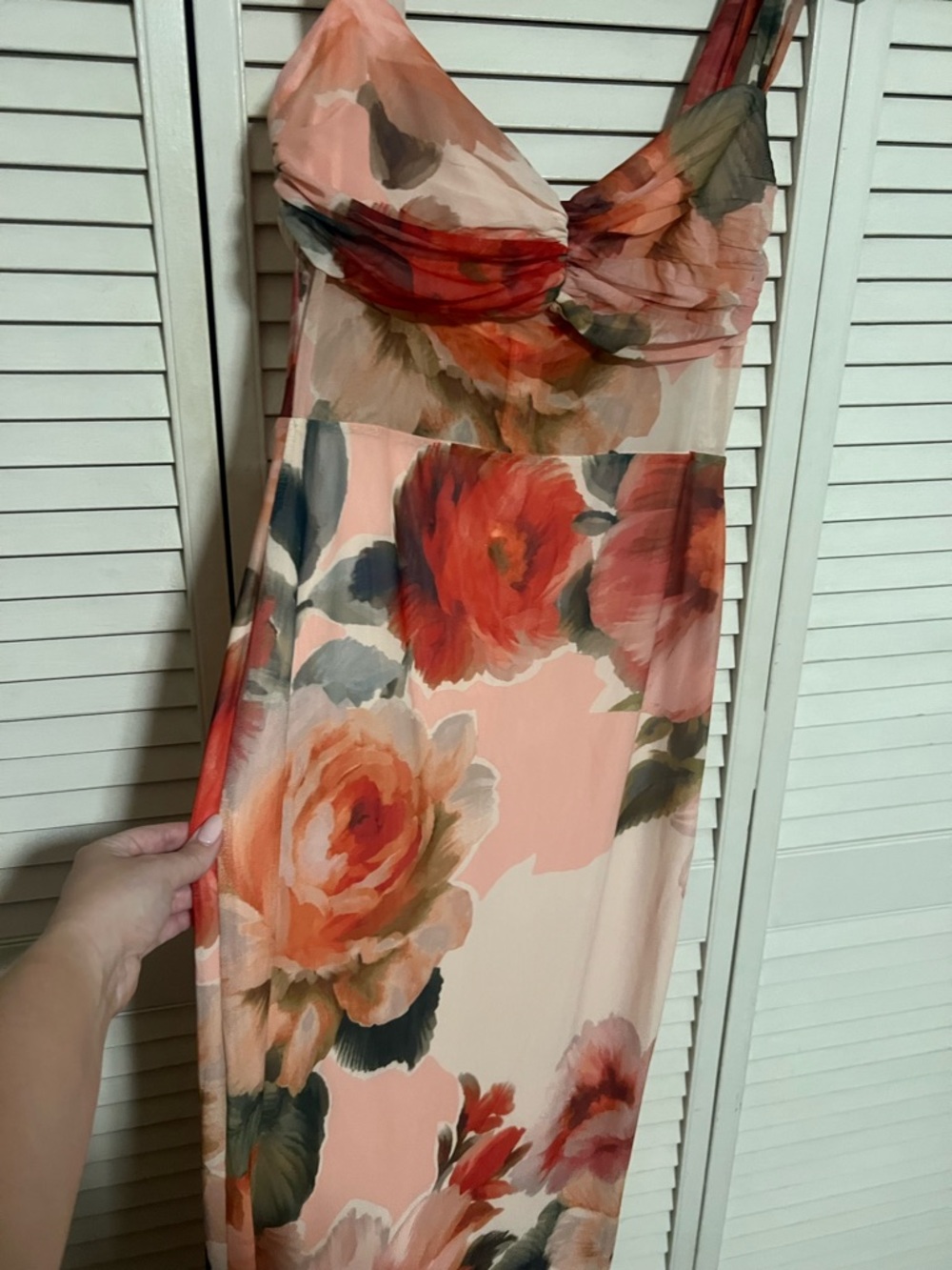 First Glow Floral Mesh Maxi Dress - Picture 6 of 8